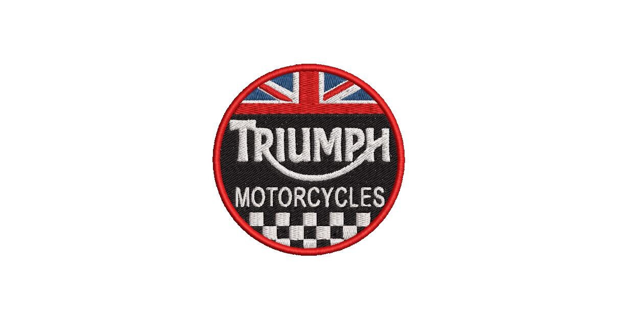 Triumph Motorcycle Round Patch 80mm 3.25inch Iron/sew on Etsy