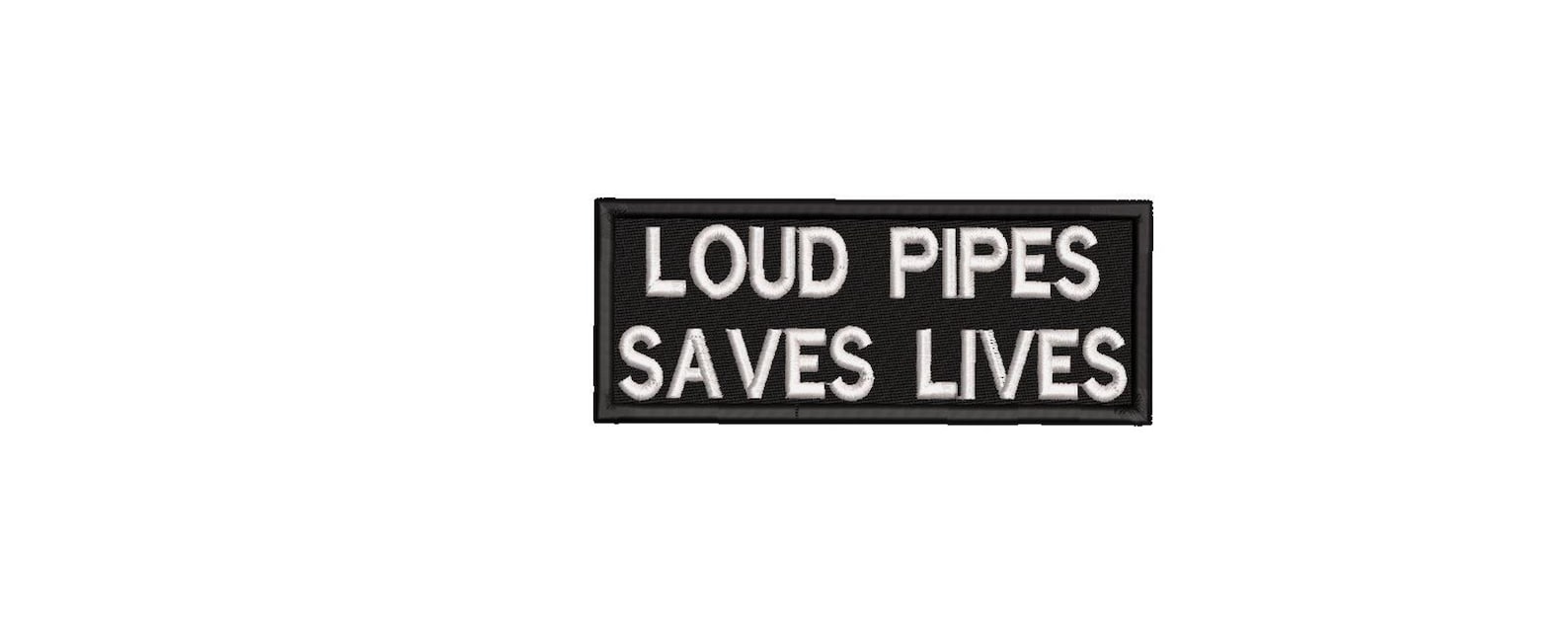 Loud Pipes Saves Lives Patch Used by Biker Motorcyclist for Etsy