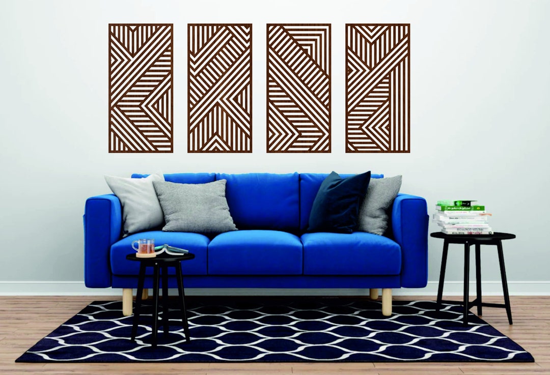 Geometric Wood Wall Art Modern Wood Art Abstract Wood Wall Art Native Wood Wall Decor Wood Panel
