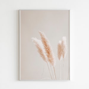 Pampas Printable Wall Art,Pampas Grass Print,Minimalist Print,Neutral Wall Art,Dried Grass Print,Dried Leaf Poster,Farmhouse Print,Minimal