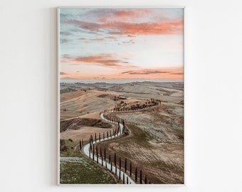 Italy Print, Tuscany Print, Italian Hills Photo Wall Art, Inspirational Italian Tuscany Florence Wall Art, Travel Poster, Digital Download