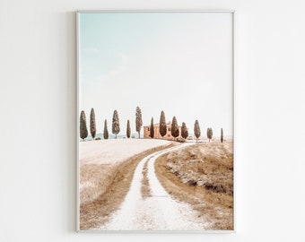 Italy Print, Tuscany Print, Italian Hills Photo Wall Art, Inspirational Italian Tuscany Printable Wall Art, Travel Poster, Digital Download