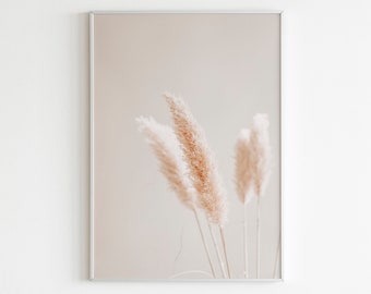 Pampas Printable Wall Art,Pampas Grass Print,Minimalist Print,Neutral Wall Art,Dried Grass Print,Dried Leaf Poster,Farmhouse Print,Minimal