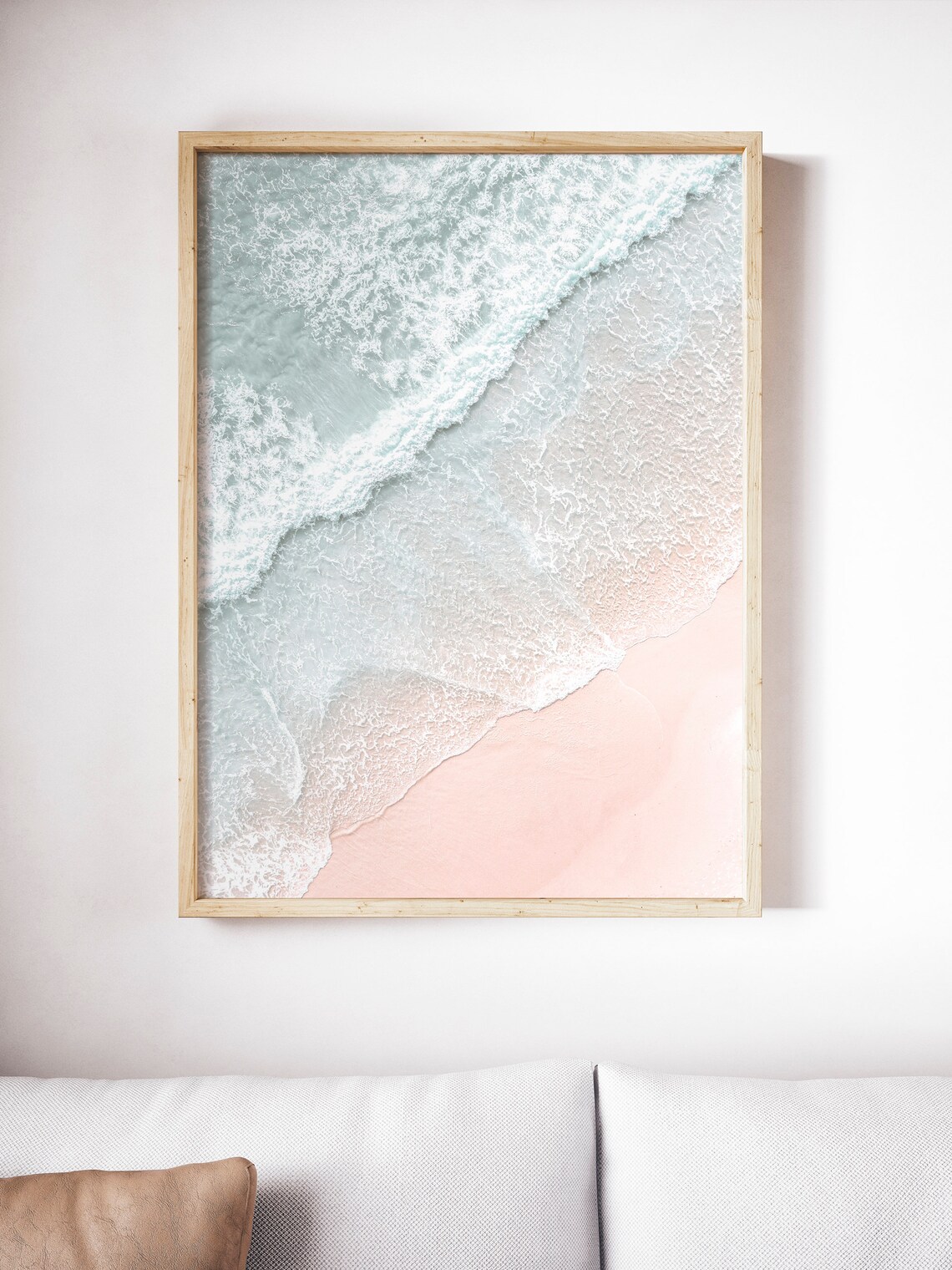 Aerial Beach Wall Art Coastal Printocean Wall Art Seacliff Etsy