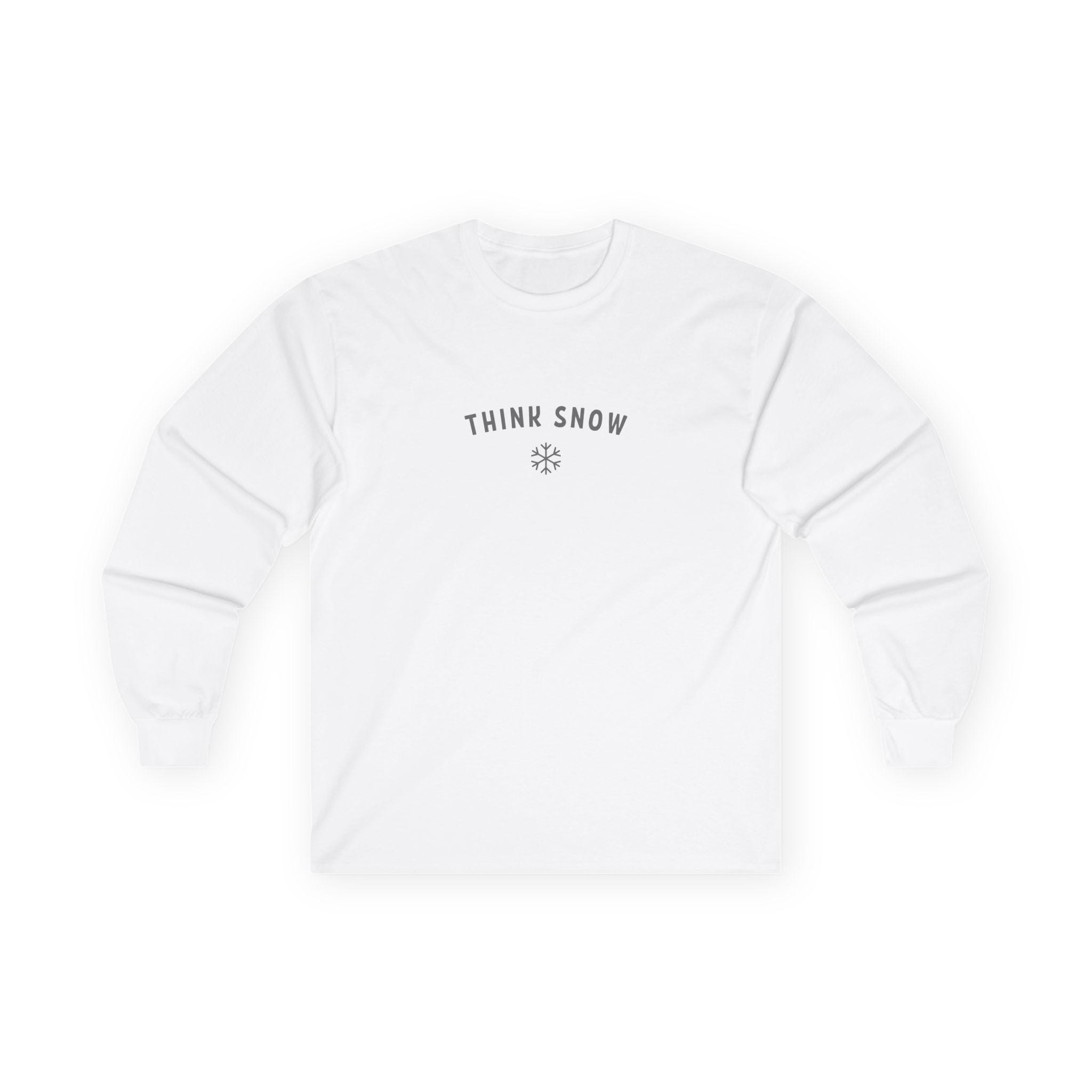 Retro Chandler Bing Think Snow Long Sleeve Tee, Friends TV Series 