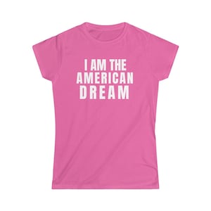Britney Spears American Dream Women&#39;s Softstyle Tee, 2000s Clothing Slogan T-shirt, Vintage Graphic Top, Pop Culture Shirt, Music Fan Gift