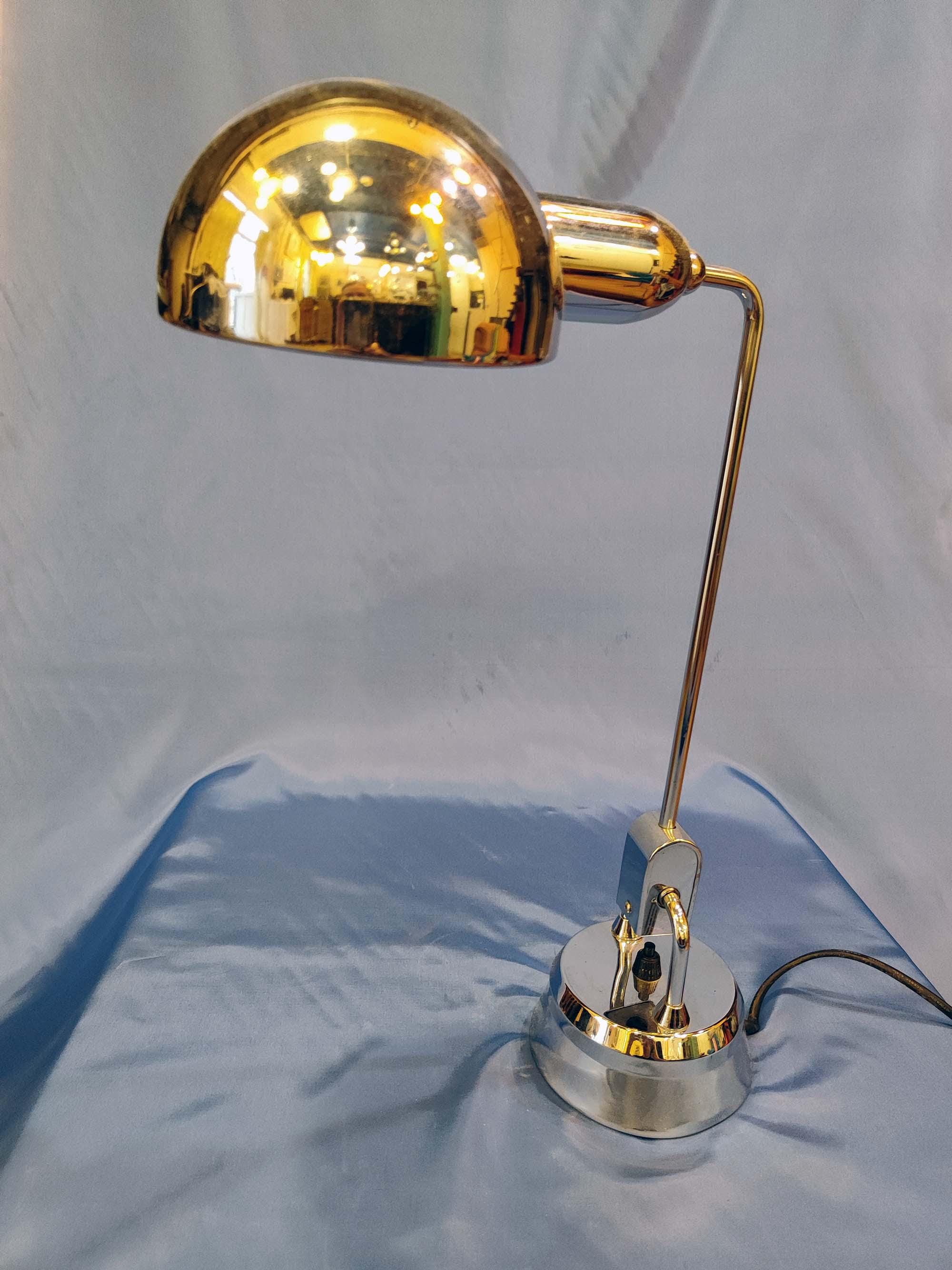 Charlotte Perriand Art Deco Lamp for Jumo – Adjustable Vintage 