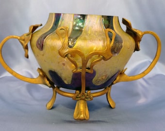 Loetz Empty Pocket Bowl for Art Nouveau Decoration