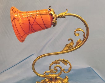 Loetz Art Nouveau Tulip Lamp