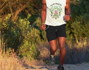 Floral Gardening Tank Top, Nature Plant Lover Gift, Spring & Summer Cotton Sleeveless Shirt