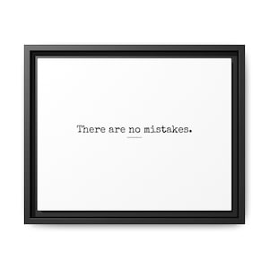 Framed Canvas, Inspiration Wall Art, Motivational Quote, Office Decor, Yoga Studio Art, Nature Lover Gift, Matte Canvas Print, Multi-color,