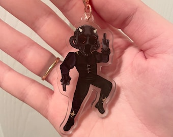 Ghost ghoul acrylic charm