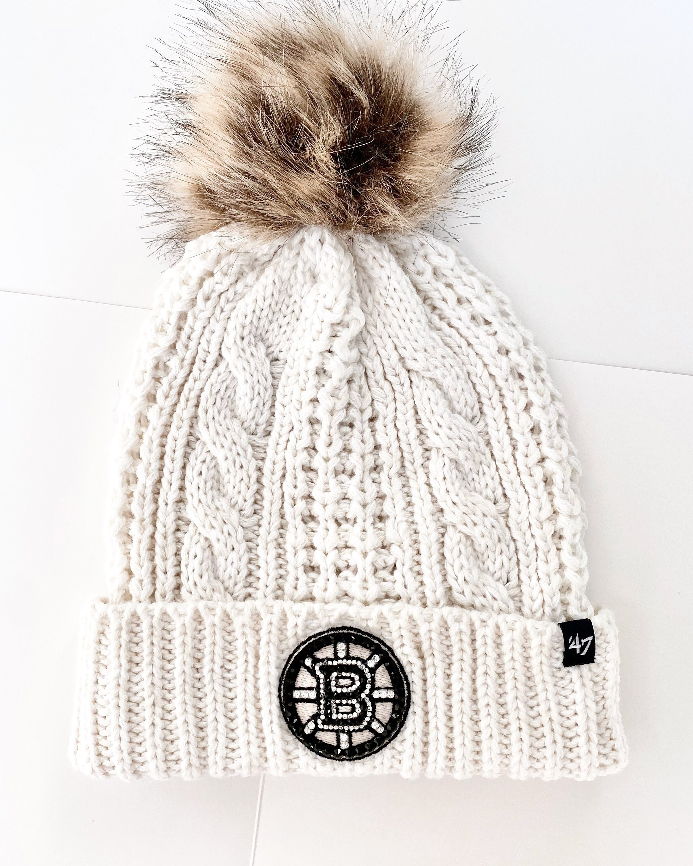 Rhinestone Bruins Winter Hat - Etsy