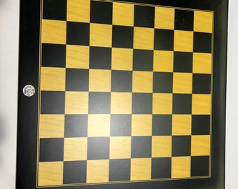 PBM CHESS EXCLUSIVE Luxorious Chess Board 1.5 Inch Square Inlaid Chess Board Ebony Made by Guigou, Paris, Francc