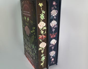 The Crimson Moth Duology Hand Painted Edges/Fore-Edge Book Painting | Kristen Ciccarelli | book lover bookish gift
