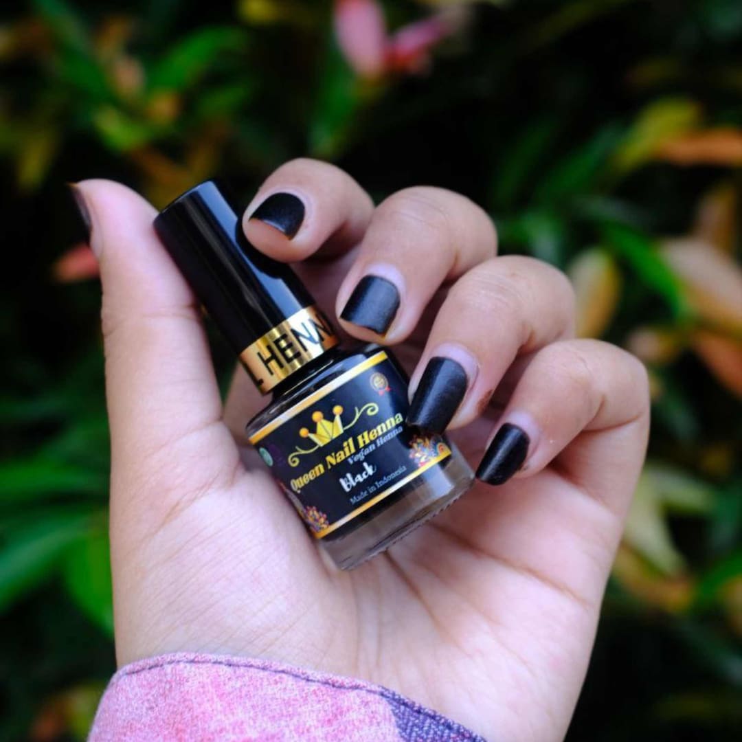 BLACK Henna Nail Colour Long Lasting Black Nail Henna Powder Nail Stain