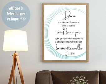 Printable Christian Poster, Bible Verse John 16v3, Christian Home Decor, Minimalist Wall Art, Christian Gift
