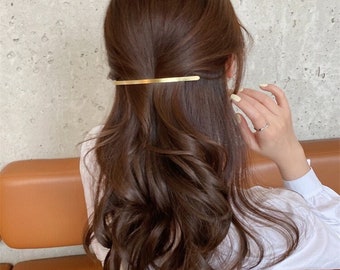 Épingle à cheveux en métal minimaliste, pinces à cheveux, demi-support pour chignon, accessoires cheveux pour femmes et filles, cadeau pour elle au Royaume-Uni, cadeau de demoiselle d'honneur