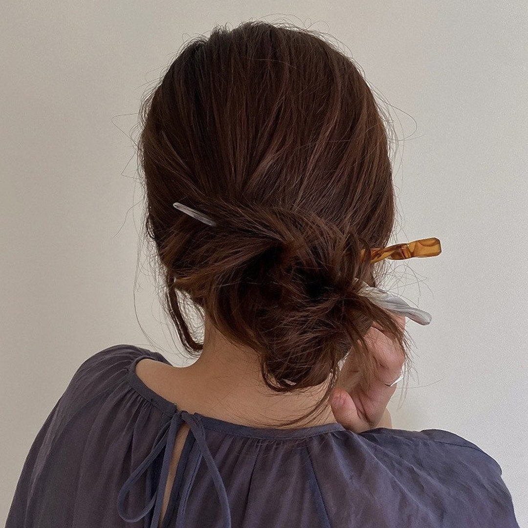 Simple Hair Stick Pin Hair Slide Modern Hair Pinhair Bun Etsy UK