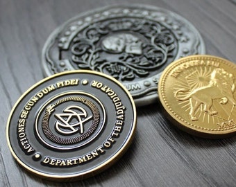 Adjudicator coin Continental gold coin Blood oath marker