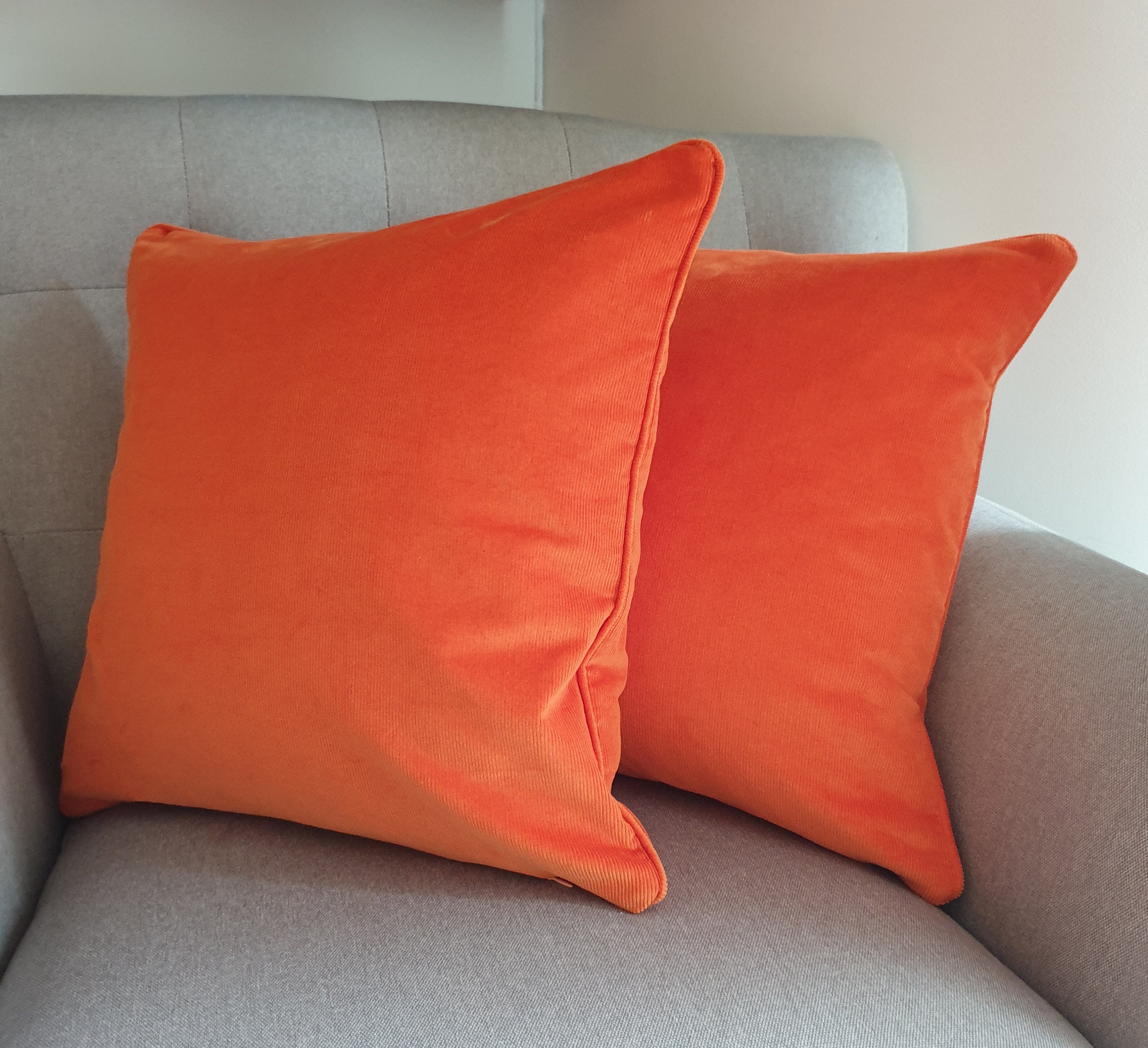 Ginger, Housse de Coussin en Coton Velours Bio