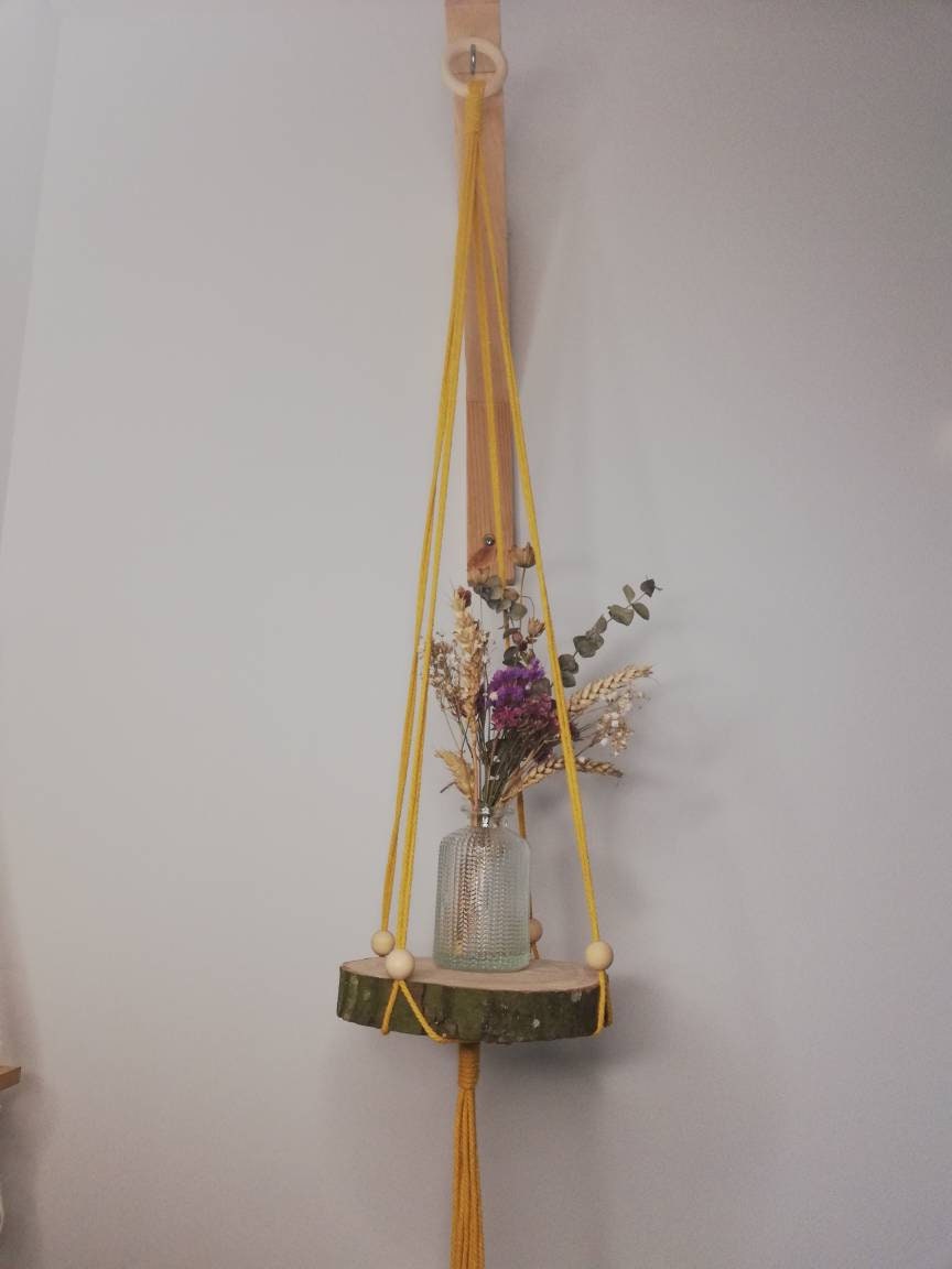 Suspension avec Support en Rondelle de Bois