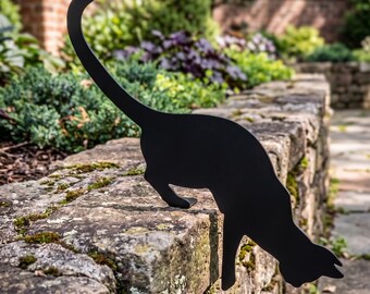 Cat on Stairs Metal Art – CNC Laser Cut Files (SVG/DXF)