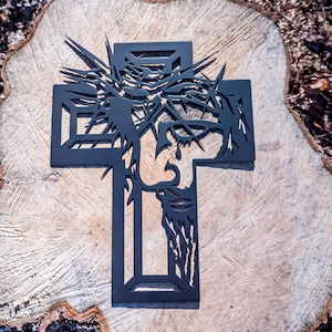 Jesus Kreuz Dxf /Svg - Brightnite Metalworx Digitaler Download - Laser CNC Plasmen - svg - Dxf Christlicher Glaube Katholischer Waymaker für CNC
