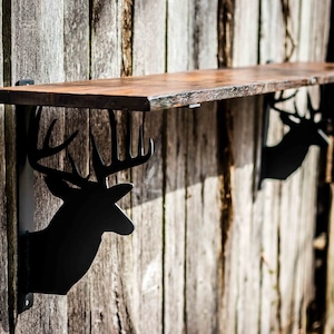 Deer Shelf Wall Brackets Dxf/Svg - Brightnite Metalworx Digital Download - Laser CNC Plasma Waterjet - Svg - Dxf BUCK Deer Hunting for CNC