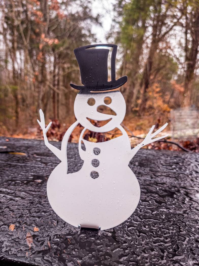 Metal Snowman - Etsy
