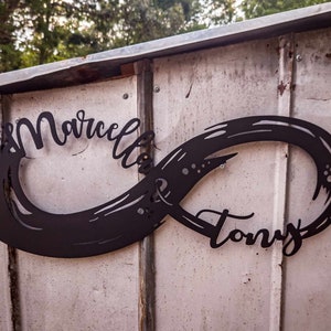 Infinity Monogram House WarmingDxf/Svg - Brightnite Metalworx Digital Download - Laser CNC Plasma Waterjet - Svg - Dxf Wall Decor for CNC