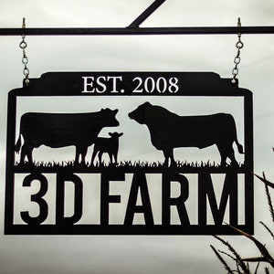 Bauernhof Schild Kuh und Kalb Dxf/Svg - Brightnite Metalworx Digital Download - Laser CNC Laser Laser Laser CNC Laser Laser Laser Laser Laser Laser Laser Laser Laser Anleitung