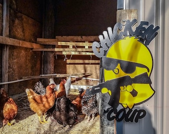 Chicken Coup Dxf/Svg - Descarga digital Brightnite Metalworx - Láser CNC Plasma Waterjet - Svg - Dxf Chicken Coup Takeover para CNC