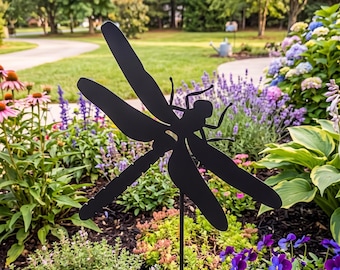 Dragonfly Yard Stake SVG DXF - Metal Art CNC Plasma Laser (Digital Download)