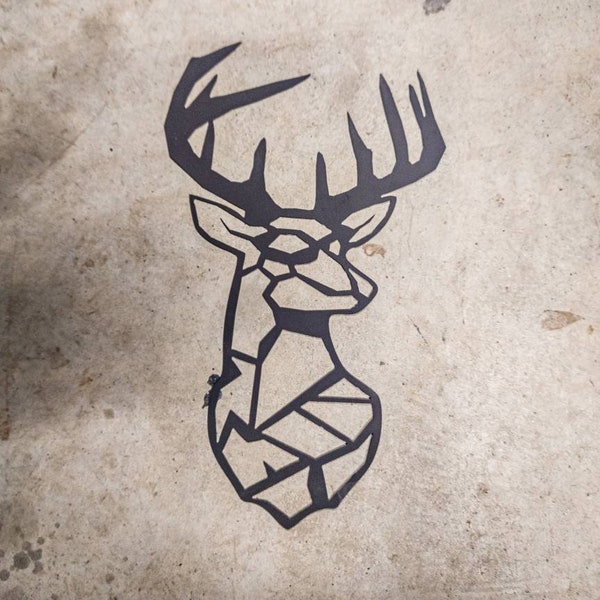 Deer Buck Abstract Silhouette Dxf/Svg - Brightnite Metalworx Digital Download - Laser CNC Plasma Waterjet - Svg - Dxf Deer Hunting for CNC