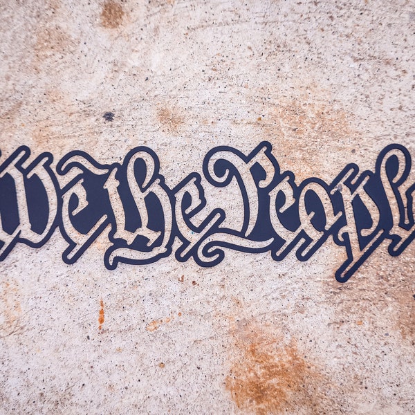 We The People Dxf/Svg - Brightnite Metalworx Digital Download - Laser CNC Plasma Waterjet - Svg - Dxf Freedom Patriotic Wall Decor for CNC