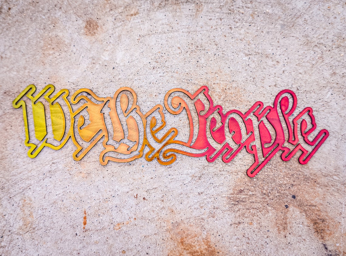 We the People Dxf/svg - Brightnite Metalworx Digital Download - Laser ...