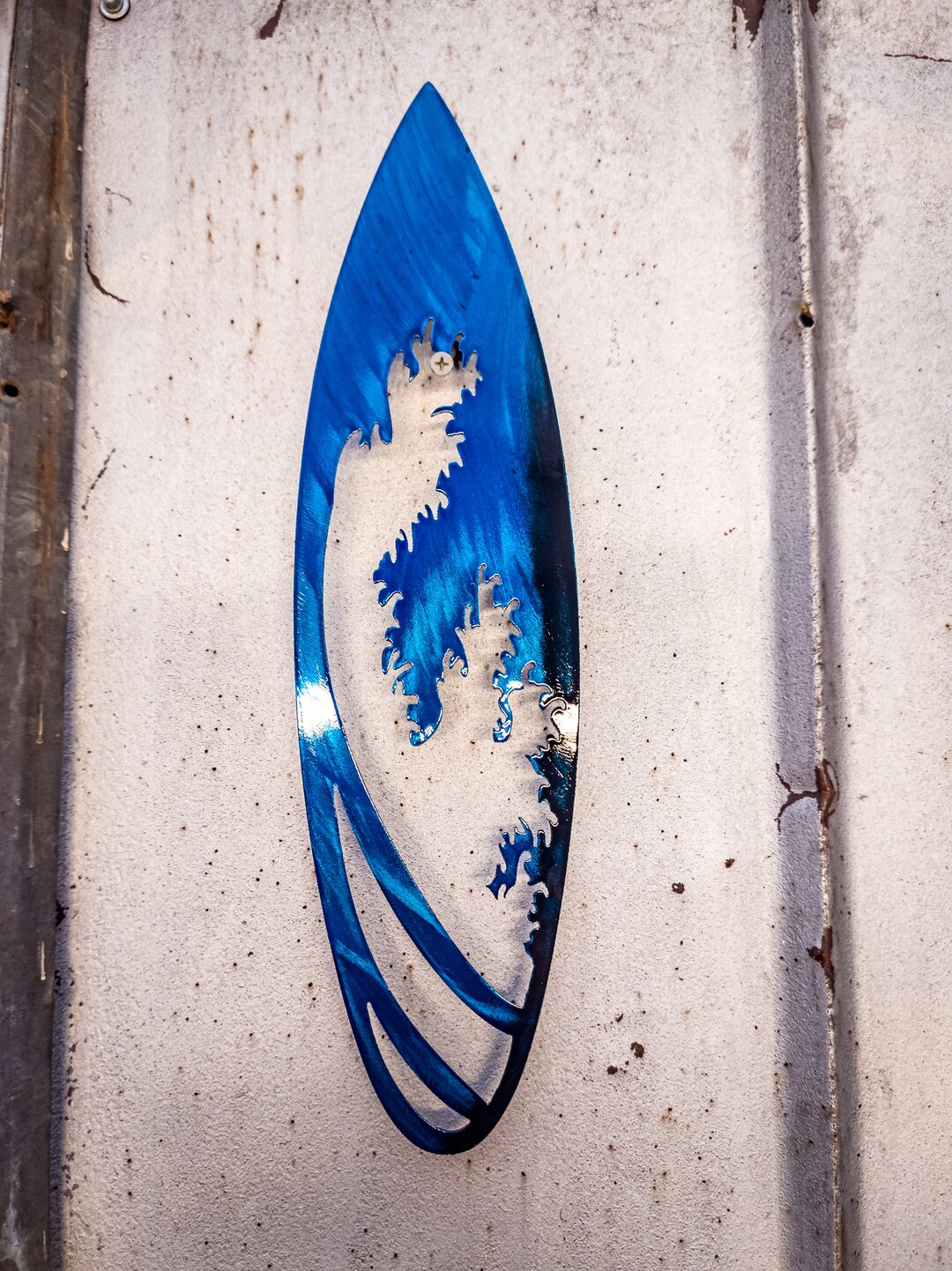 Wave Surfboard Dxf/svg Brightnite Metalworx Digital Download Laser CNC Plasma Waterjet Svg Dxf