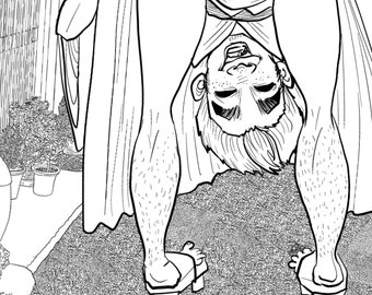 Shirime, yokai, mythologie japonaise, Cryptid, adulte, kawaii, coloriage effrayant, soulagement du stress, amusant, relaxant, idiot