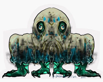 Residente de Innsmouth en Halloween, Lovecraft, horror, eldritch, dioses mayores, gótico, alivio del estrés críptico diversión relajante tonto