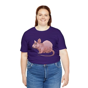 Naked or hairless rat cute pet Unisex Jersey Short Sleeve Tee