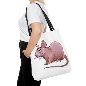 Naked or Hairless Rat cute pet Tote Bag (AOP)
