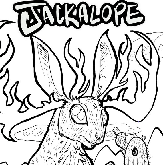 Cryptid Coloring Pages