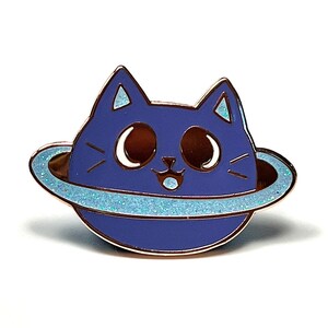 Caturn - Hard Enamel Lapel Pin 1.5”