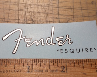 Metallic Silver Guitar Waterslide Decal: Restoration Grade Quality