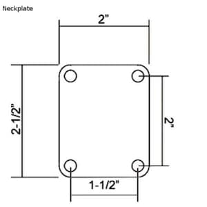 May include: A black metal neckplate for a guitar with four screw holes. The neckplate is 2 inches wide and 2-1/2 inches long.