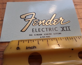 Metallic Gold Guitar Waterslide Decal: Restoration Grade