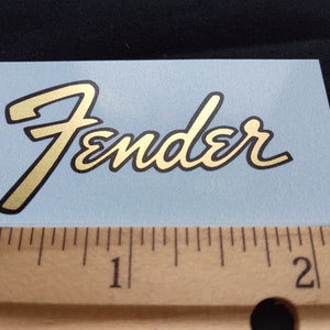 Waterslide Decal for Guitar, FAST insured SHIPPING with TRACKING Premium reproduction decal, Metallic Gold Ink, Restoration Grade Quality