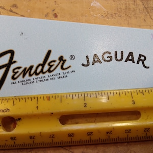 DISCOUNT Waterslide Decal for Electric Guitar  &quot;second&quot; guitar waterslide decal. Scratched print. Metallic Gold ink.