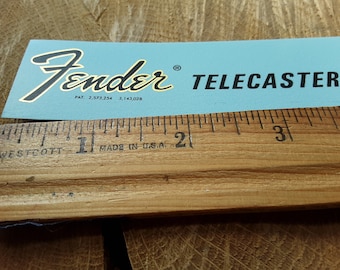 Metallic Gold Guitar Waterslide Decal: Restoration Grade Reproduction